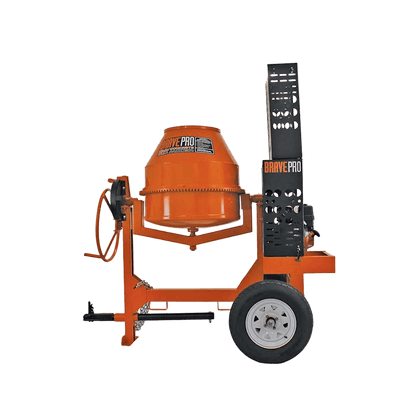 Brave 9 cubic feet cement mixer with durable Honda GX270 engine. Built for efficiency and durability on job sites.