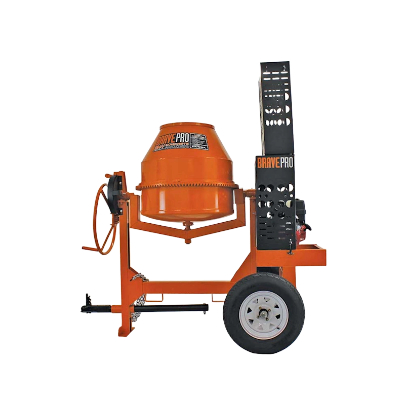 Brave 9 cubic feet cement mixer with durable Honda GX270 engine. Built for efficiency and durability on job sites.