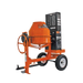 Brave cement mixer with Honda GX270 engine, durable steel drum, reinforced frame, and safety features.