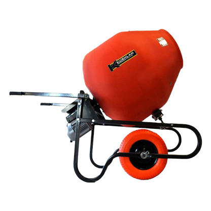 Kushlan 10 Cu Ft Concrete Mixer with Direct Drive, 1.5 HP, 120V - AC-powered by Kushlan Products.