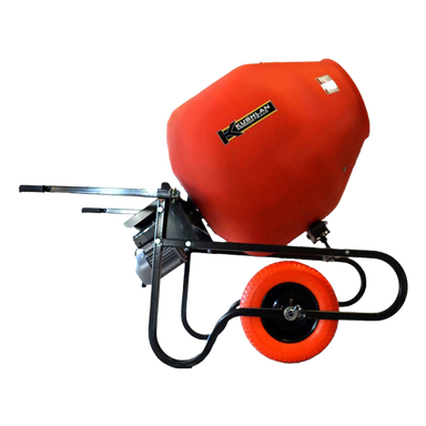Kushlan 10 Cu Ft Concrete Mixer with Direct Drive, 1.5 HP, 120V - AC-powered by Kushlan Products.