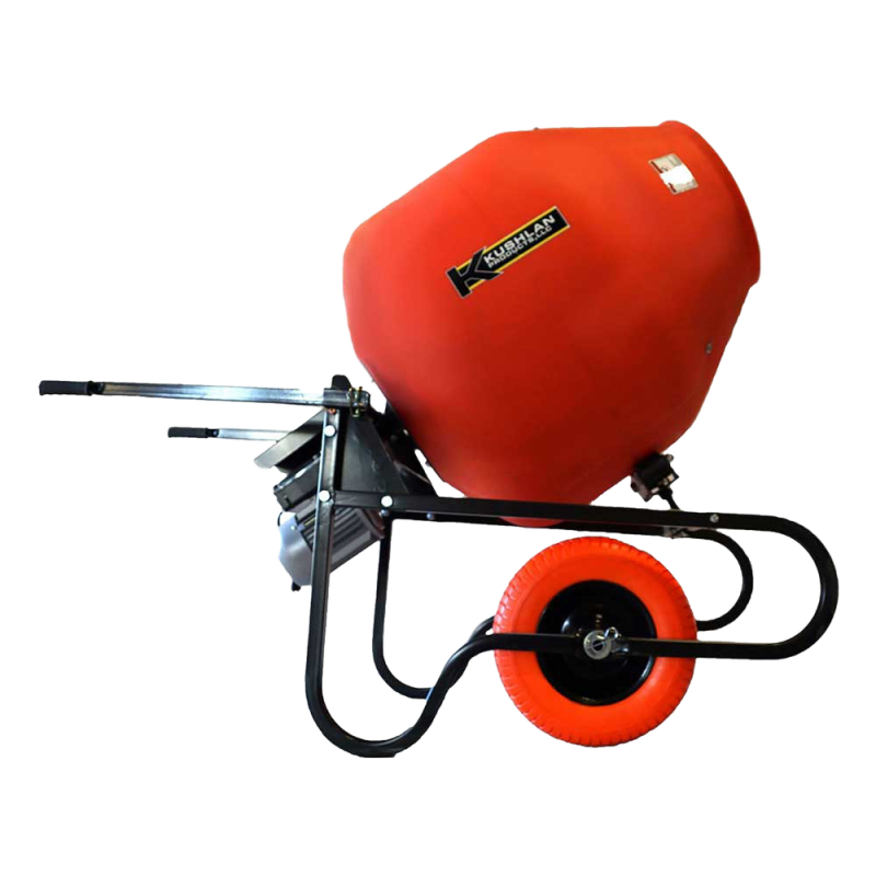 Kushlan 10 Cu Ft Concrete Mixer with Direct Drive, 1.5 HP, 120V - AC-powered by Kushlan Products.