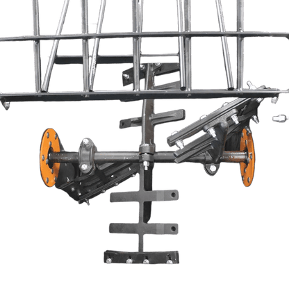 Brave Mortar Mixer with 8 cubic foot poly drum, Honda GX240 engine, and safety features for efficient concrete mixing.