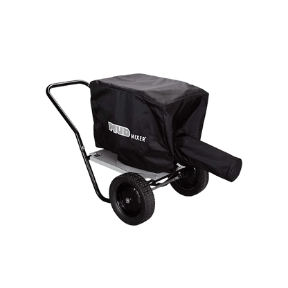 MudMixer all-weather cover for concrete mixer: durable, easy-to-use protection from elements.