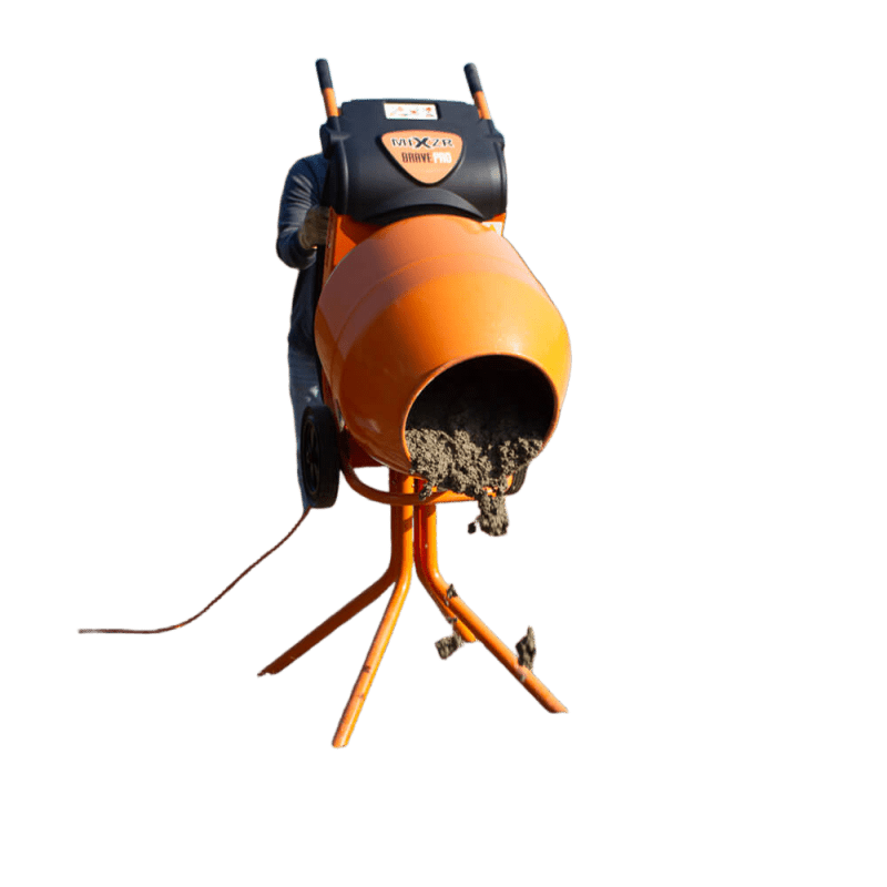 Brave 5 Cu Ft Cement Mixer, AC-powered, Direct Drive | GPE211005