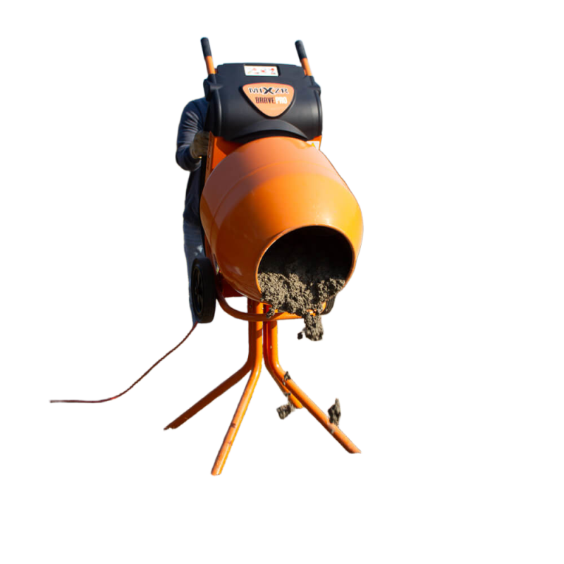 Brave 5 Cu Ft Cement Mixer, AC-powered, Direct Drive | GPE211005