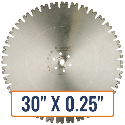 Concrete wall saws blades, specifically the Husqvarna W 1107S Silent Core Diamond, designed for efficient cutting on reinforced concrete projects.