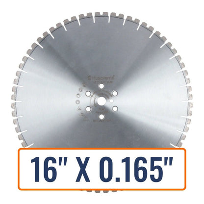 Concrete wall saws blades: Husqvarna HH 605 Hydraulic Hand Saw Blade ideal for cutting heavily reinforced concrete.