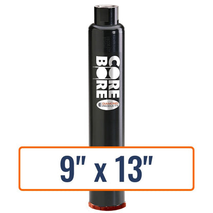 Diamond Products 9" x 13" Core Drill Bit for Precast Concrete - 1-1/4"-7 Hub Size