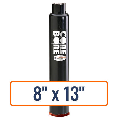 Diamond Products 8" x 13" precast concrete core drill bit with 1-1/4"-7 hub size