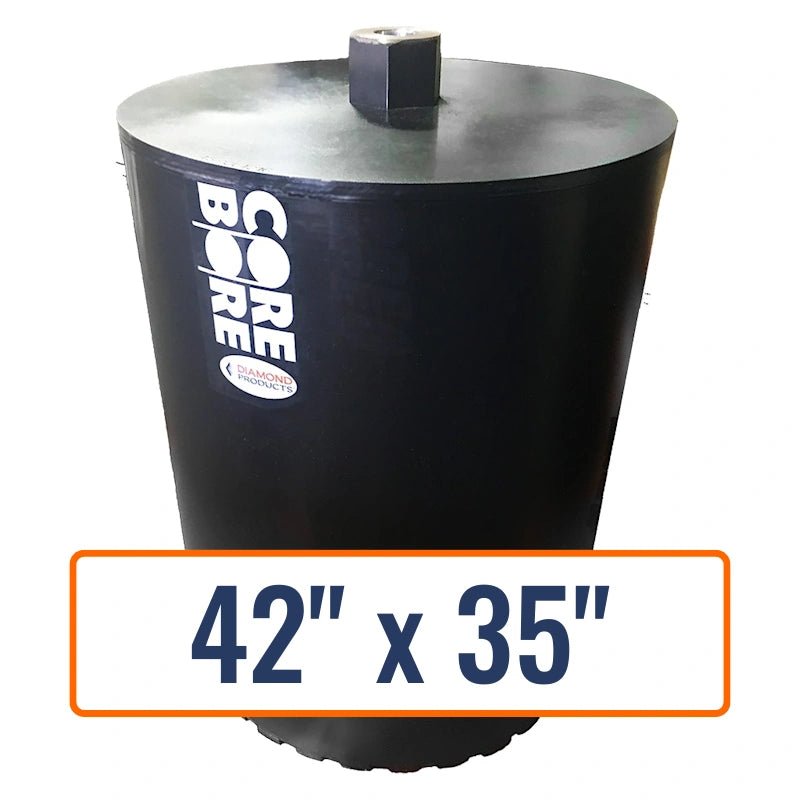 Diamond Products 42" x 35" Large Diameter Core Drill Bit with 1-1/4"-7 Hub Size