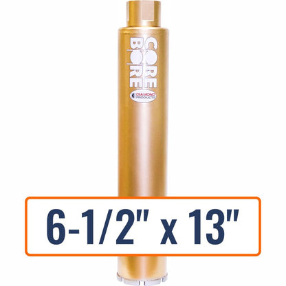 Diamond Products 6-1/2" x 13" Wet Segmented Core Drill Bit with 1-1/4"-7 Hub Size
