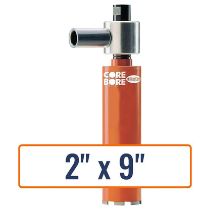Diamond Products 2" x 9" Vacuum Core Drill Bit with 5/8"-11 Hub Size, BDVH2000