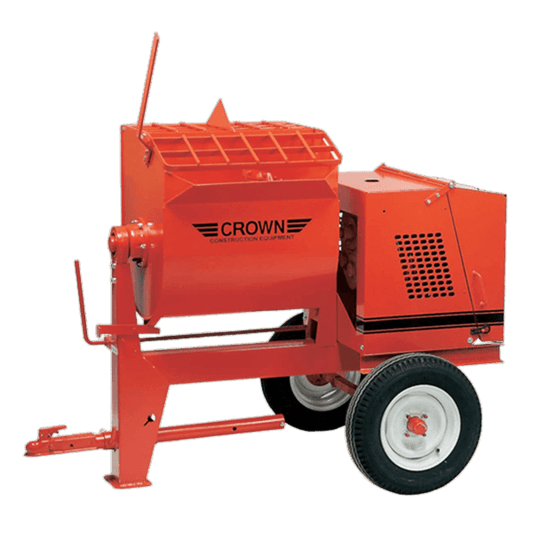 Crown mortar mixer side profile