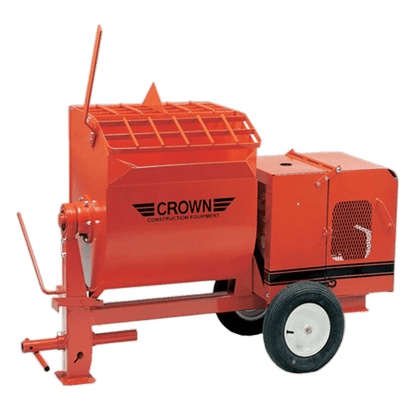 Crown 4 Cu Ft Mortar/Plaster Mixer with Honda Engine, Tow Optional