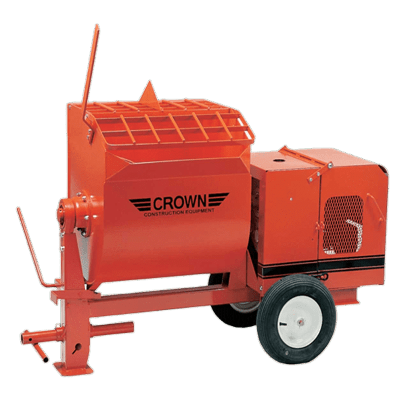 Crown 4 Cu Ft Mortar/Plaster Mixer with Honda Engine, Tow Optional