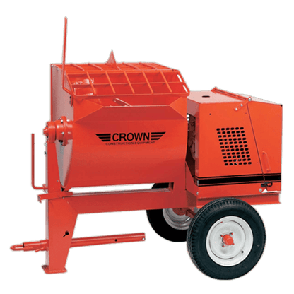 Crown 10 Cu Ft Mortar/Plaster Mixer with 8 HP Honda Engine | Highway Towable