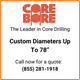 Diamond Core Drill Bit For Concrete - Premium Black Large Diameter Wet Core Bits