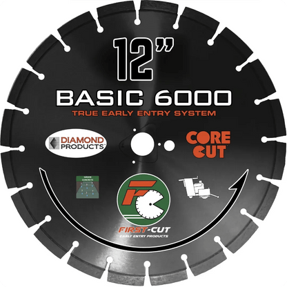 First-Cut, Early Entry Diamond Blade w/ Triangle Knockout - BASIC6000