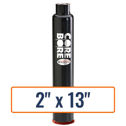 Diamond Products 2" x 13" precast concrete core drill bit with 1-1/4"-7 hub size