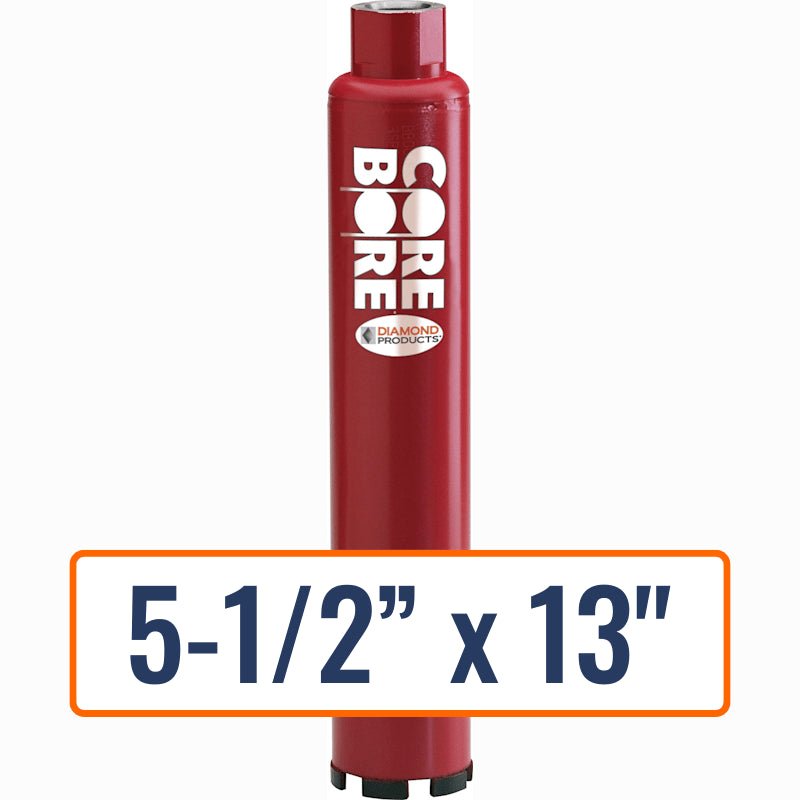 Diamond Products 5-1/2" x 13" Wet Professional Core Drill Bit Set with Open End Hub
