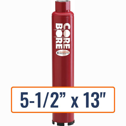 Diamond Products 5-1/2" x 13" Wet Professional Core Drill Bit Set with Open End Hub