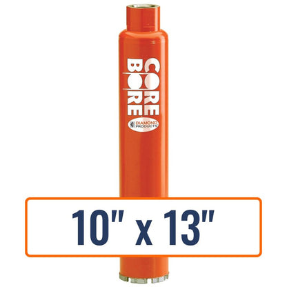 Diamond Products 10" x 13" Wet Turbo Core Drill Bit with 1-1/4"-7 Hub Size