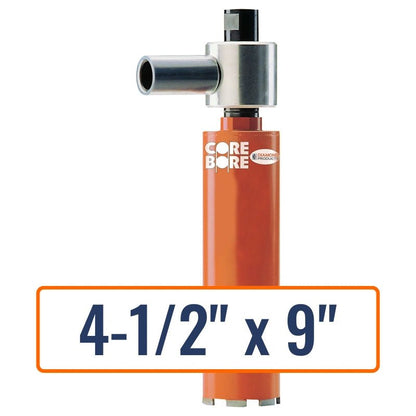 Diamond Products 4-1/2" x 9" Vacuum Core Drill Bit with 5/8"-11 Hub Size
