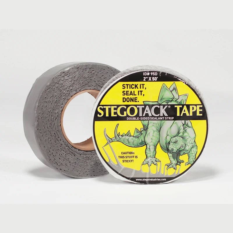 StegoTack® Tape: double-sided adhesive for concrete, flexible, durable, and made in the USA.