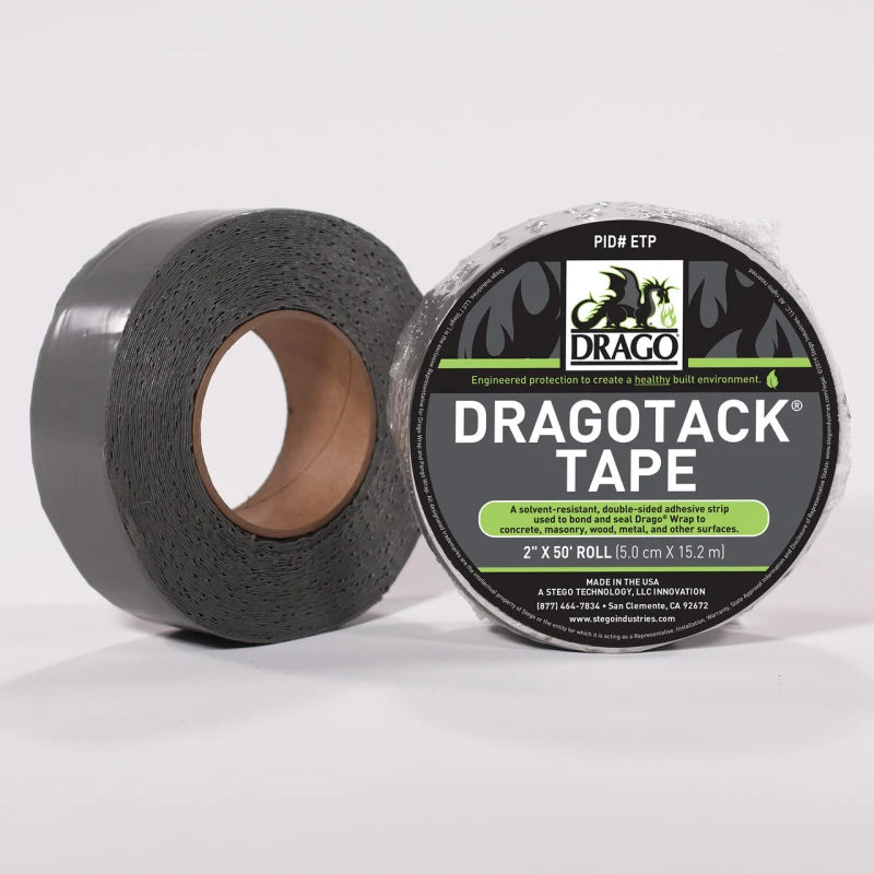 Drago Tack Tape 2" X 50' Adhesive Exceptional Adhesion