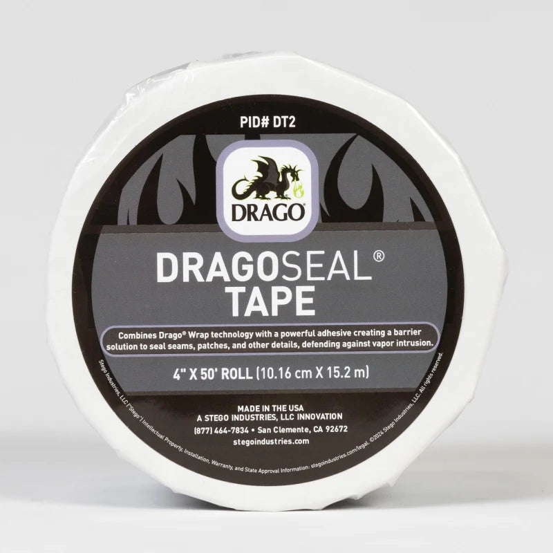 Dragoseal Tape 4" X 50' Sealing Low-permeance, Solvent Resistant - Front View