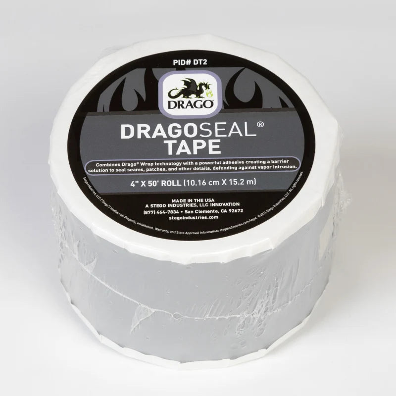 Dragoseal Tape 4" X 50' Sealing Low-permeance, Solvent Resistant - Top View