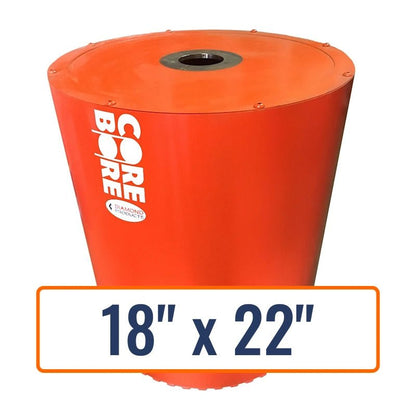 Diamond Products 18" x 22" Large Diameter Core Drill Bit with A-Flange Hub - BH18000A
