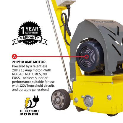 Tomahawk Concrete Scarifier eTSCAR-8 - Electric