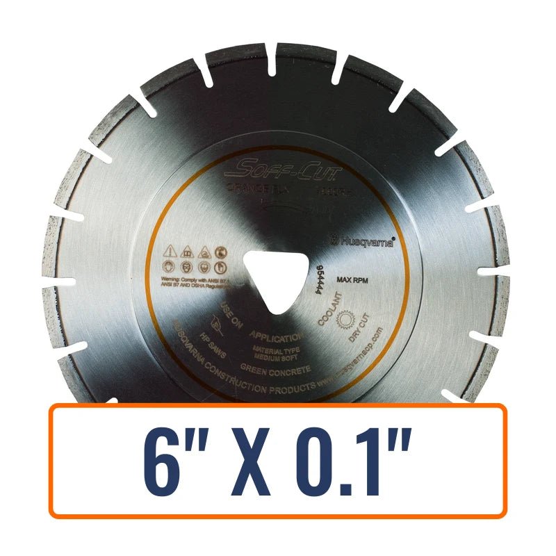 Early Entry Concrete Saw Blades - Husqvarna Flx 4000 Series Orange