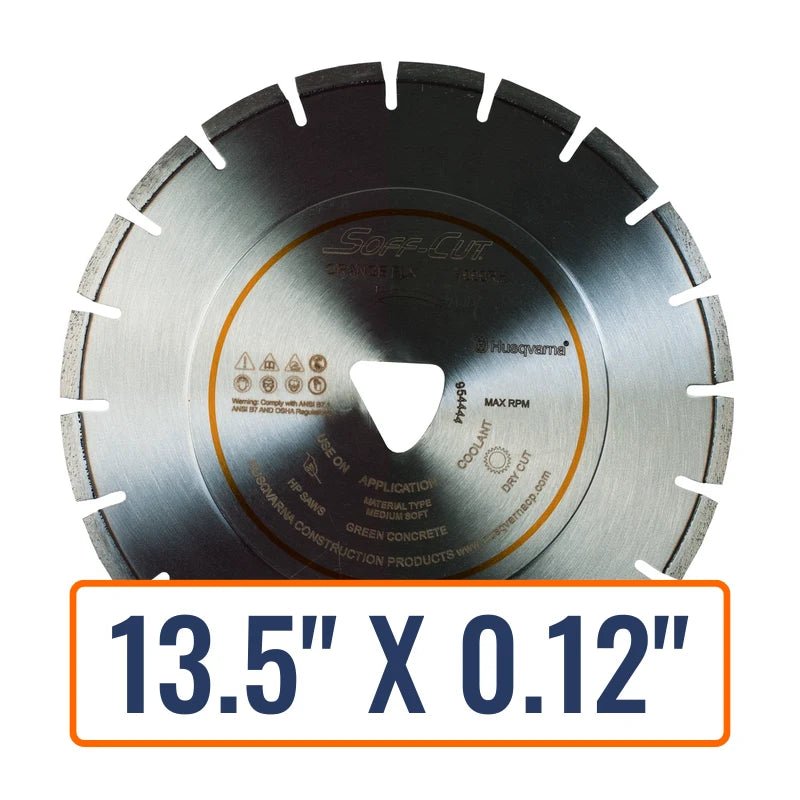 Early Entry Concrete Saw Blades - Husqvarna Flx 4000 Series Orange