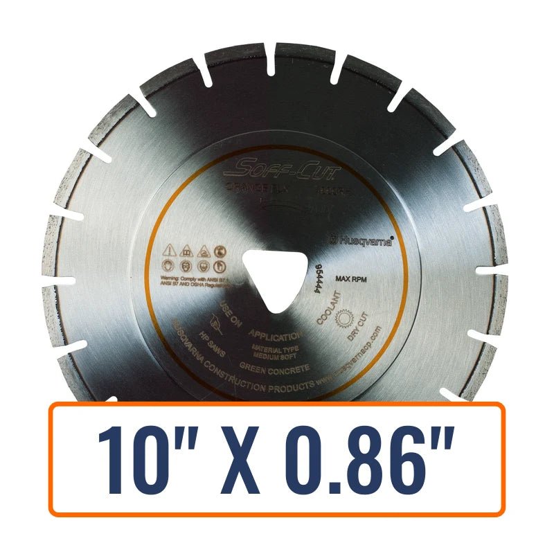 Early Entry Concrete Saw Blades - Husqvarna Flx 4000 Series Orange
