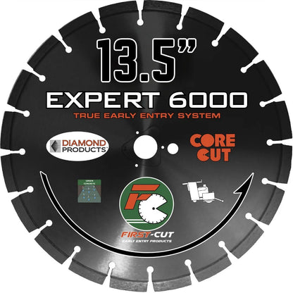 First-Cut, Early Entry Diamond Blade w/ Triangle Knockout - EXPERT6000