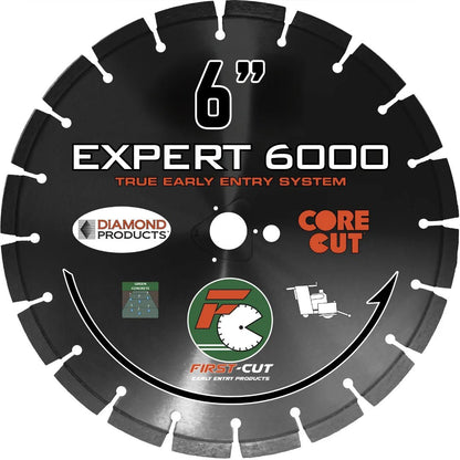First-Cut, Early Entry Diamond Blade w/ Triangle Knockout - EXPERT6000