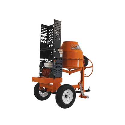 Brave Honda GX270 9 cu ft Cement Mixer: Durable, efficient, and reliable gas-powered mixer for concrete construction workers.