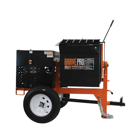 Brave 8 cu ft mortar mixer with Honda engine