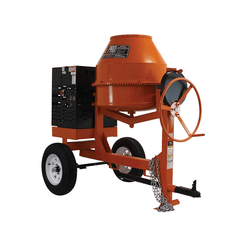Brave Honda GX270 9 Cubic Feet Cement Mixer - gas-powered, durable, high performance for concrete construction workers