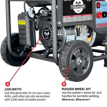 Welder Generator - Inverter - 120 Amps - 2,200 Watts