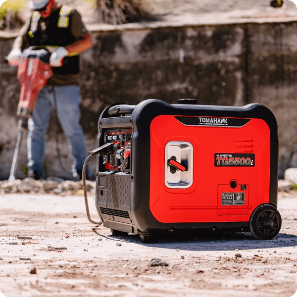 5500 Watt Inverter Generator Super Quiet Portable Gas Power Professional Use