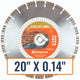 Granite cutting blade from Husqvarna's Elite-Cut series, perfect for tackling tough materials with precision and durability.