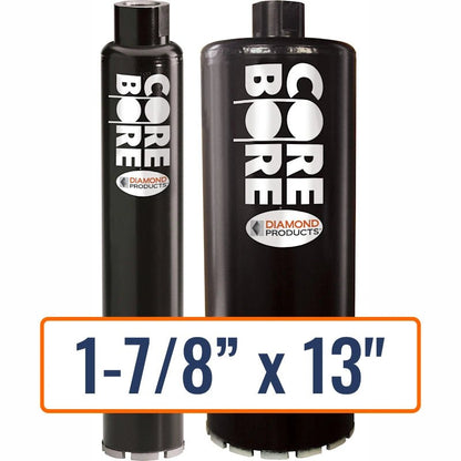 Diamond Products 1-7/8" x 13" Wet Segmented Core Drill Bit for General Purpose with 1-1/4"-7 Hub Size