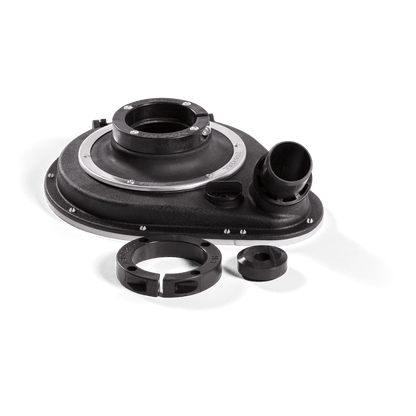 Husqvarna dust shroud composite deluxe black for Makita & Hitachi collectors