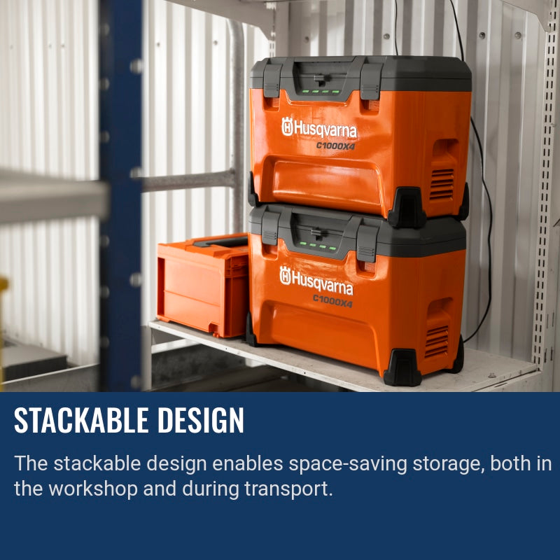 Husqvarna 40-C1000X4 Stackable Design