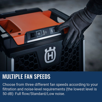 Husqvarna A 45 Multiple fan speeds