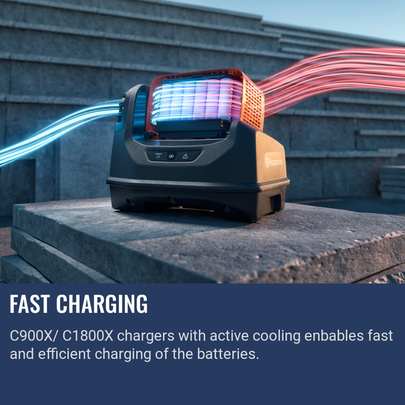 Husqvarna B750X PACE Fast charging